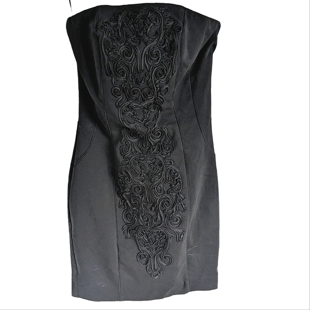 NWT H&M Black Strapless Mini Dress size 4